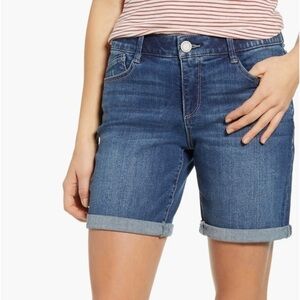WIT & WISDOM L8227YJC AB SOLUTION DENIM SHORTS 9” NEW